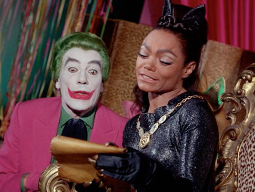 Funny Feline Felonies - Catwoman and Joker shoot at Gordon's window